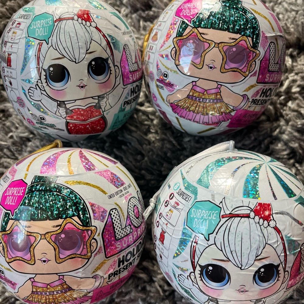 NEW UNOPENED LOL SURPRISE DOLLS FOR CHILDREN HOLIDAY PRESENT SERIES!4PC!!